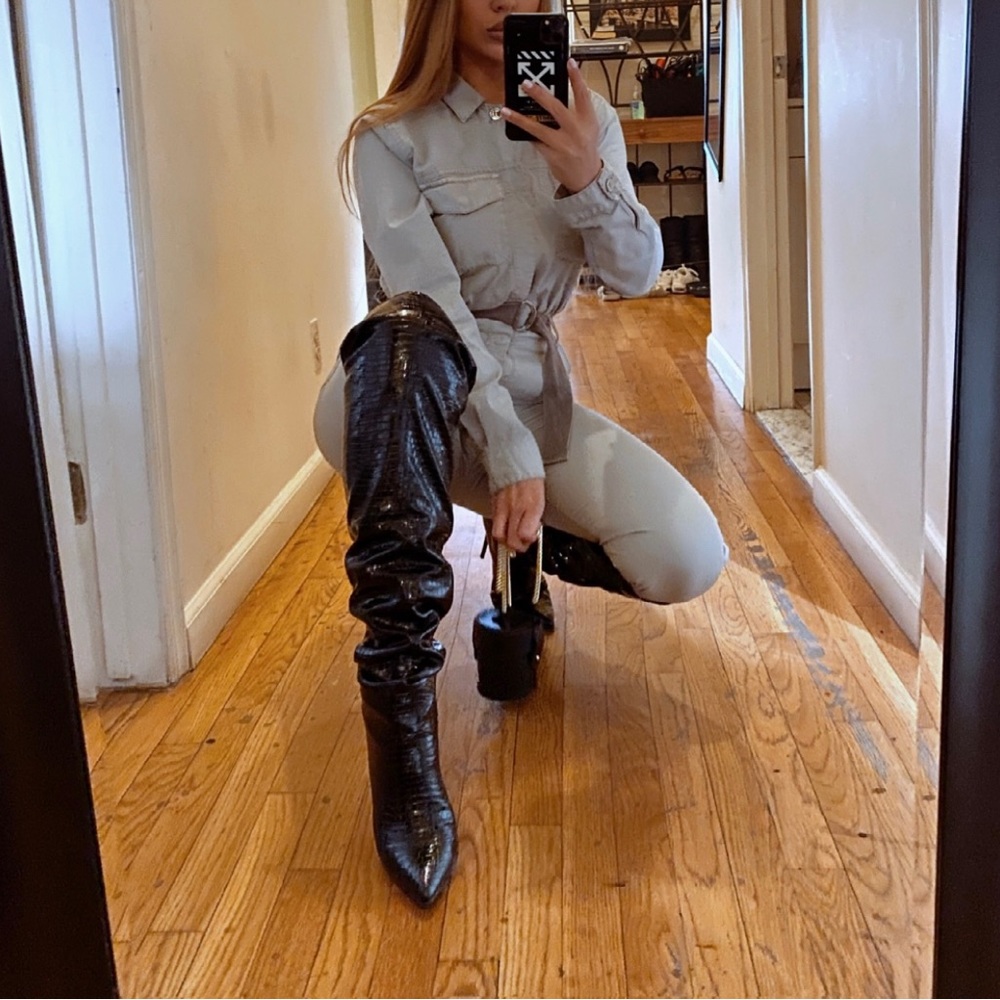 Guess gray jumpsuit